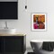 Stupell Industries Zebra Bath with Colorful Towel Framed Print Under Glass, design by Momart